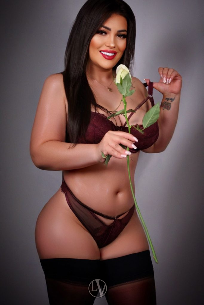 Paulina naturally radiates a beautiful blend of sensuality and grace in her striking pose.